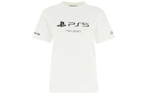 Balenciaga Playstation Small Fit Tee 'White/Black'