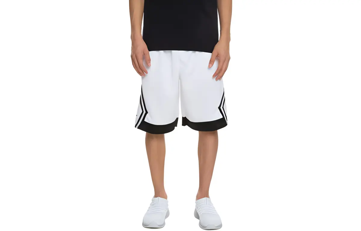 Jordan Rise Diamond Basketball Shorts Men's White