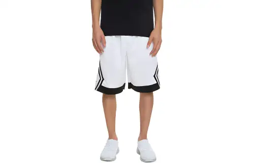 Jordan Rise Diamond Basketball Shorts Men's White