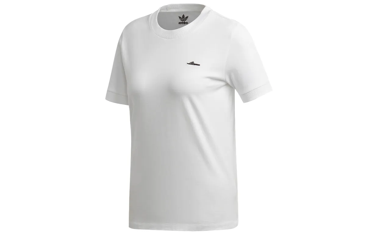 Adidas Originals T-Shirts Women's White Crew Neck Moderate Other