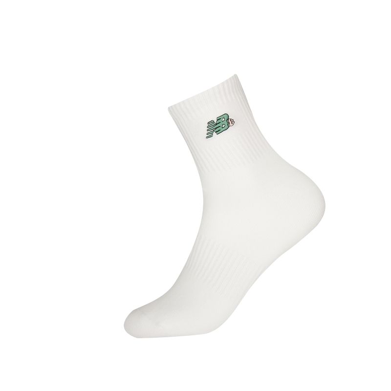 New Balance SS25 Crew Socks Unisex 1 Pack White