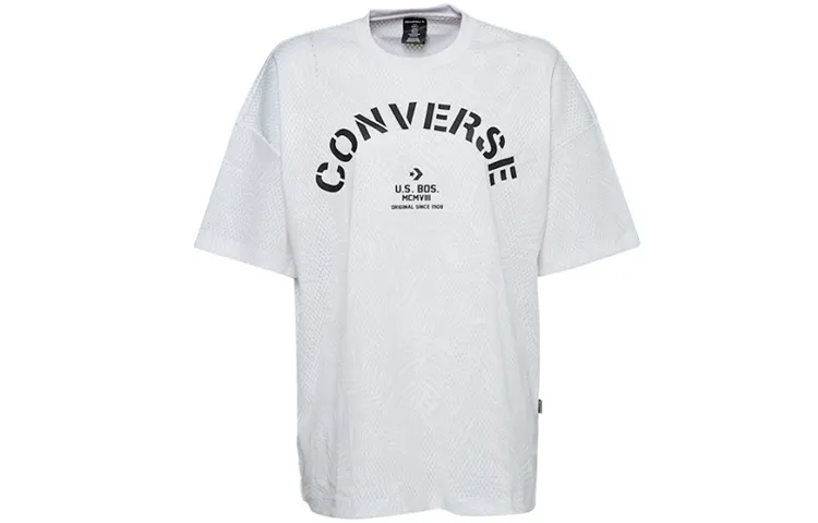 Converse Drop Shoulder Sleeve T Shirt Women's White