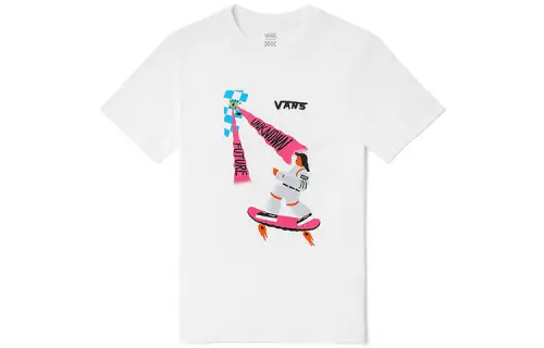 Vans x Nichinichi Drop Shoulder Sleeve T Shirt Women's White