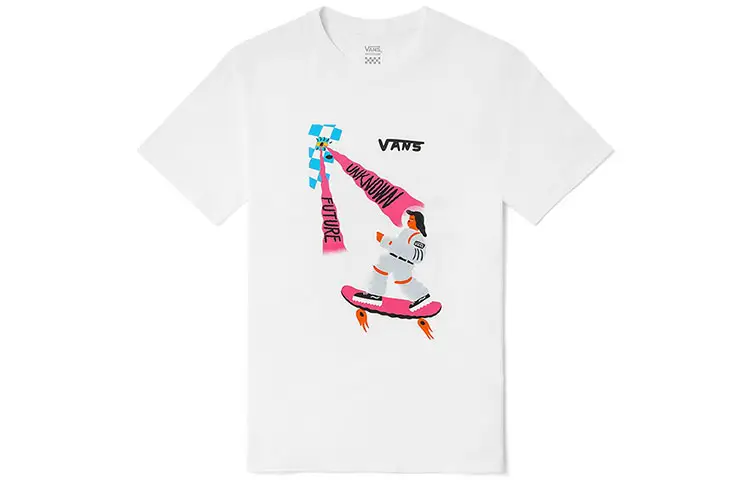 Vans x Nichinichi Drop Shoulder Sleeve T Shirt Women's White