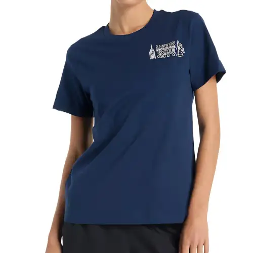 New Balance NYRR Boroughs Graphic Regular T Shirt Women's Blue