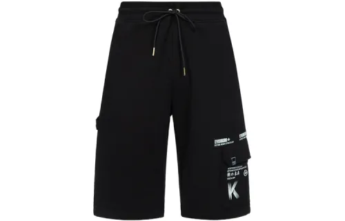 EVISU Sports Shorts Men's Black Moderate