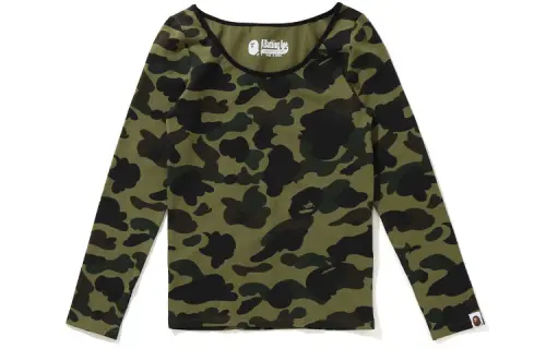 A BATHING APE T Shirts Women's Crew Neck Moderate Straight Fit