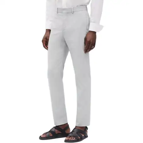 HERMES Casual Pants Men's Mist Moderate Straight Fit Pants