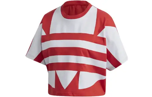 Adidas Originals Drop Shoulder Sleeve T Shirt Women's Red