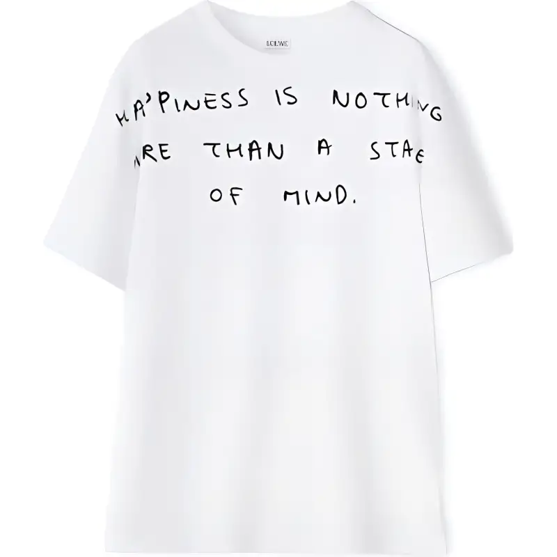 LOEWE Words Print T Shirt 'White'