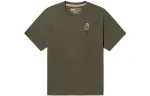 Timberland T Shirts Women's Army Green Crew Neck Moderate Straight Fit