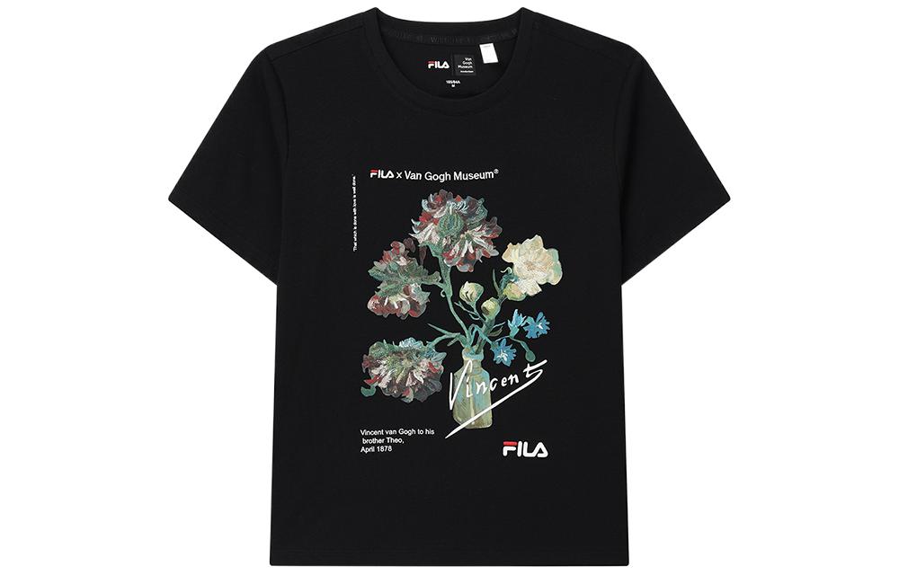 FILA x FANGAOBOWUGUAN,LIANMINGKUAN T Shirt Women's Black