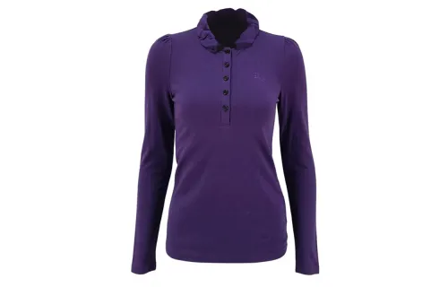 Burberry T Shirts Women's Purple Crew Neck Moderate Straight Fit