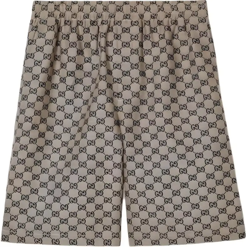GUCCI Gg Linen Blend Shorts