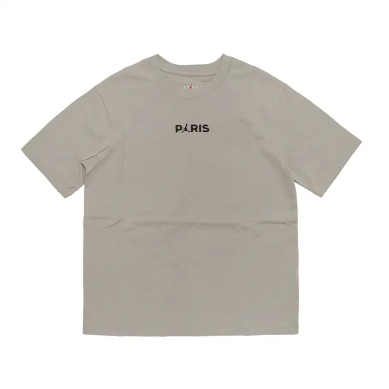 Jordan T Shirts Women's Light Gray Crew Neck Moderate Straight Fit