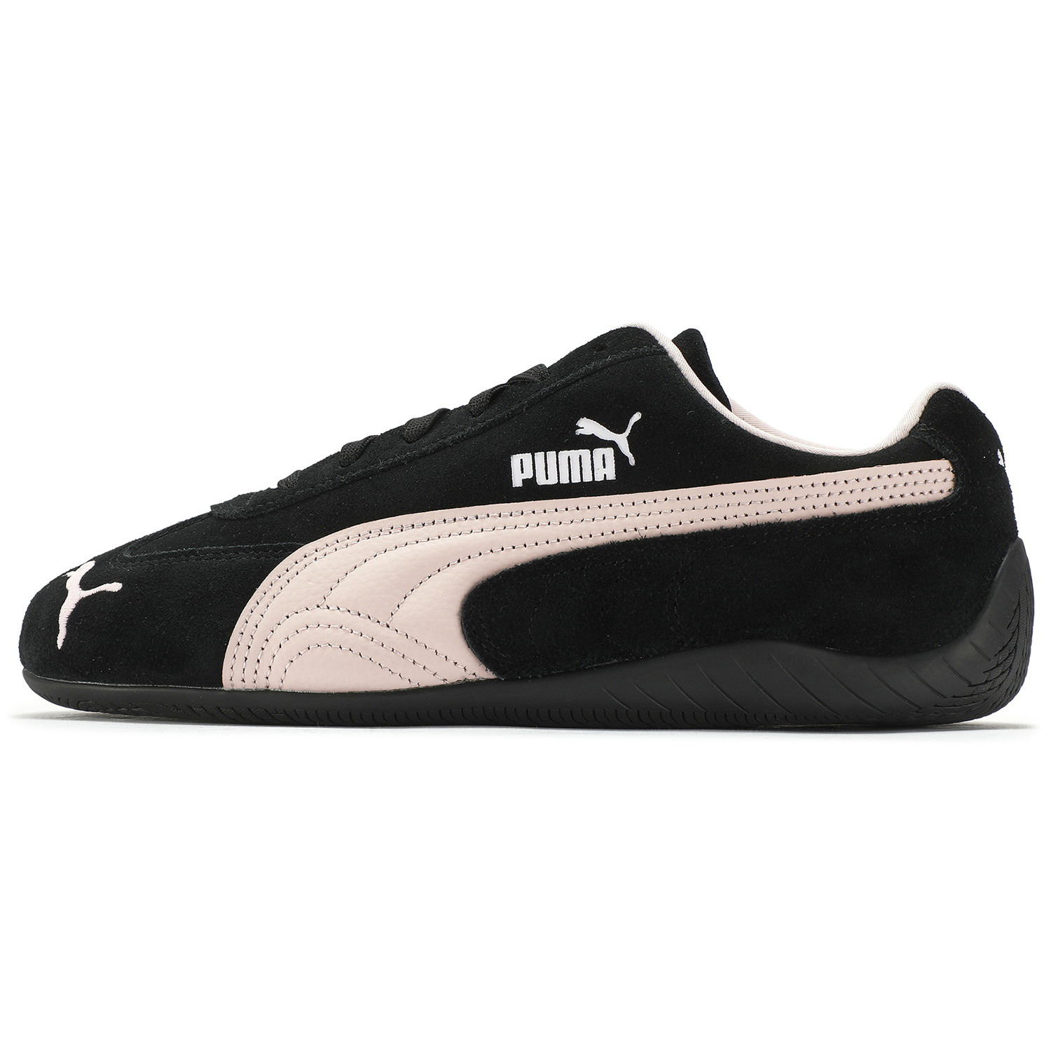 PUMA Puma Speedcat Series Comfortable and Fashionable Racing Shoes Thin-soled Shoes Outdoor Warmth Couple Shoes Low-top Lifestyle Shoes Same Style for Men and Women Black Pink Domestic Version
