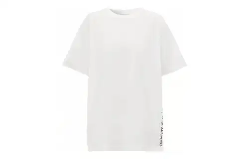 Burberry Women'ss Horseferry Print Cotton Oversized T Shirt White/Black