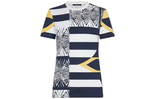 LOUIS VUITTON New Quarterly Products Of LV T Shirt Women's Blue