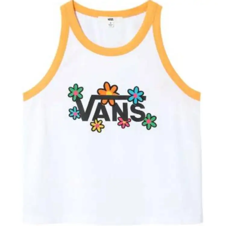 Vans Tank Tops Women's White Crew Neck Moderate Other