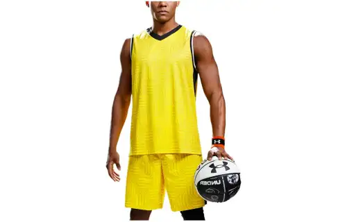 Under Armour Basketball Shorts Men's Yellow Moderate