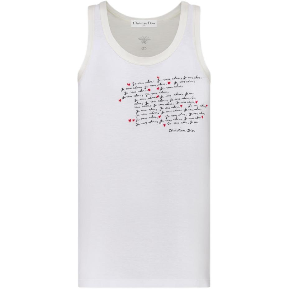 DIOR Dioramour Collection SS24 Tank Top Women's White