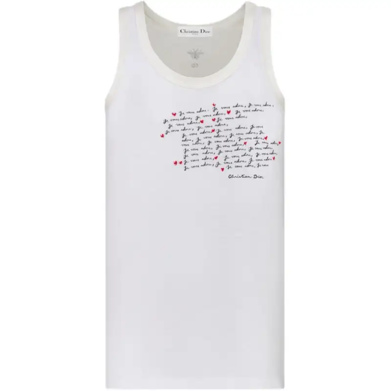 DIOR Dioramour Collection SS24 Tank Top Women's White