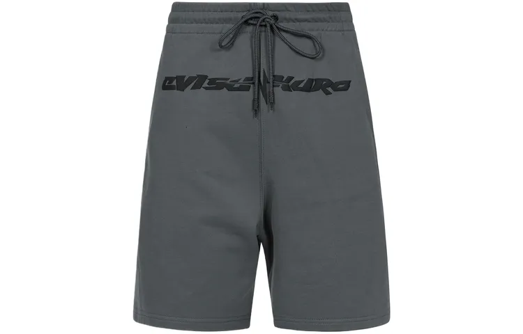 EVISU Casual Shorts Men's Charcoal Gray Moderate