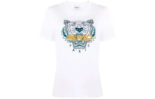 Kenzo tiger-embroidered T-shirt