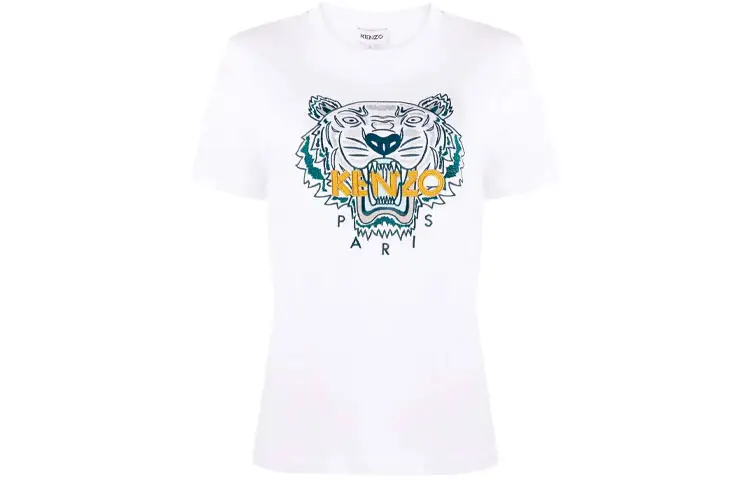 Kenzo tiger-embroidered T-shirt