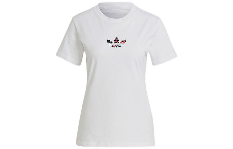 Женская футболка adidas originals logo T (белая) — фото 1