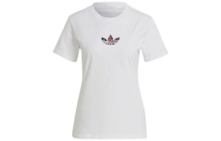 Adidas Originals Set in Sleeve T Shirt Women's White