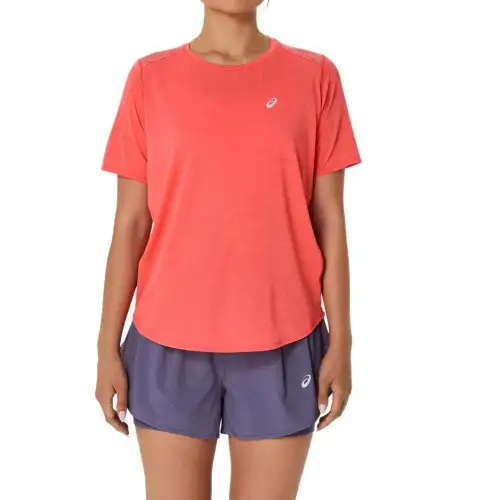 Asics ROAD SS Regular T Shirt Women's Coral Reef