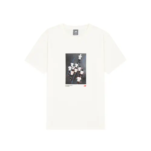 New Balance Runners T Shirt Men's Ivory White