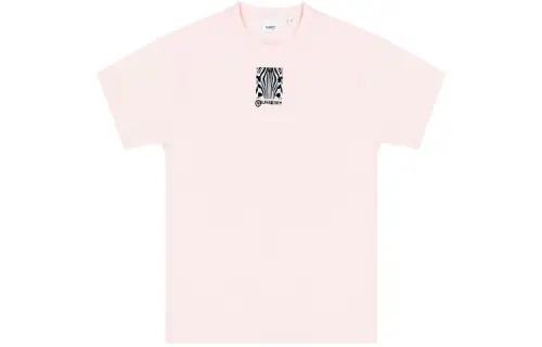 Burberry T Shirts Women's Pink Crew Neck Thin Straight Fit