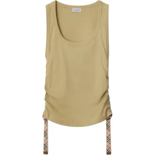 Burberry check-trim tank top