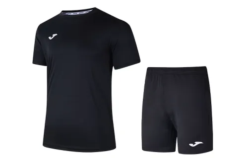 Quick dry set for gym for training, for running, with short sleeve, men's style
