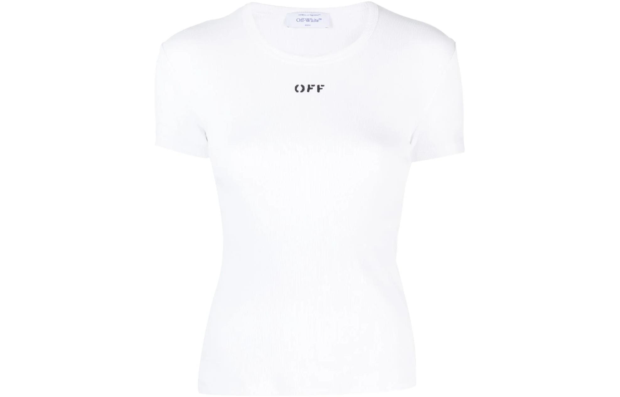 OFF-WHITE Logo Printed Crewneck T-Shirt