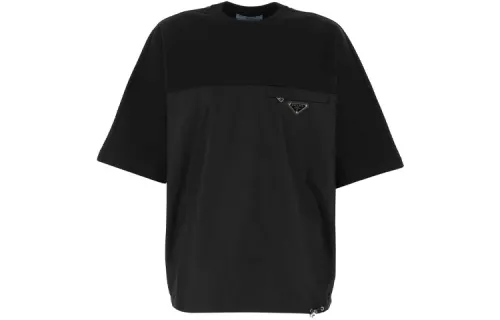 PRADA T Shirts Women's Black Crew Neck Moderate