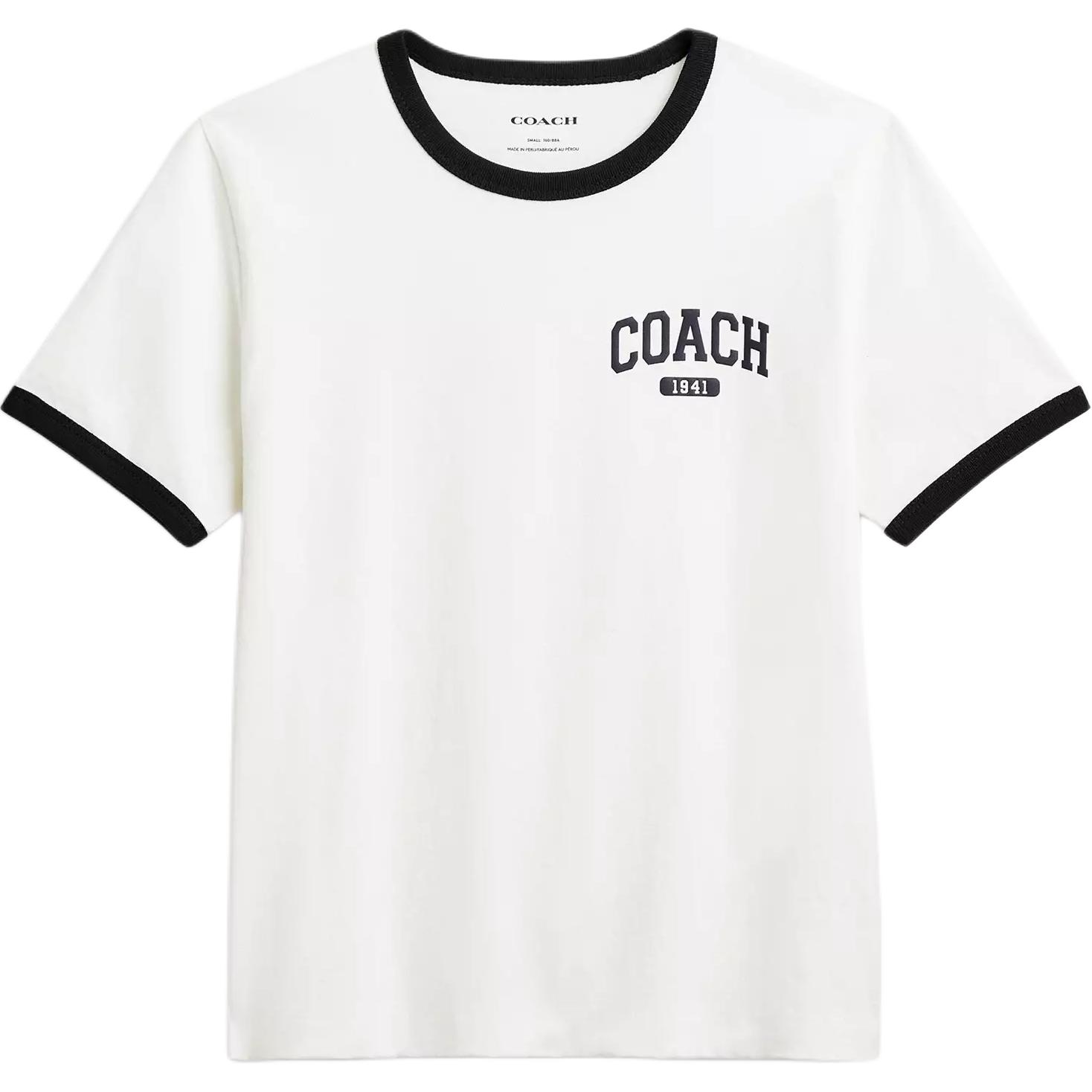 Женская футболка COACH (белая)