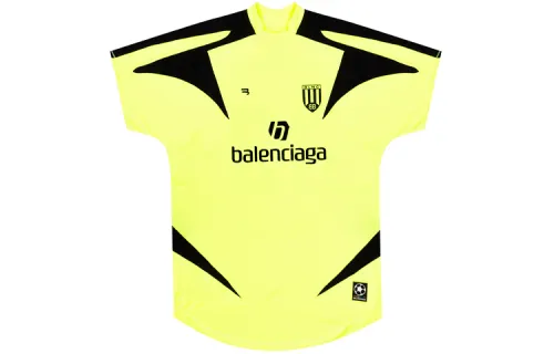 Balenciaga T Shirts Women's Yellow Crew Neck Moderate