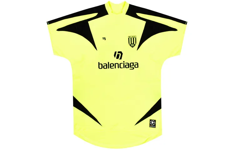 Balenciaga T Shirts Women's Yellow Crew Neck Moderate