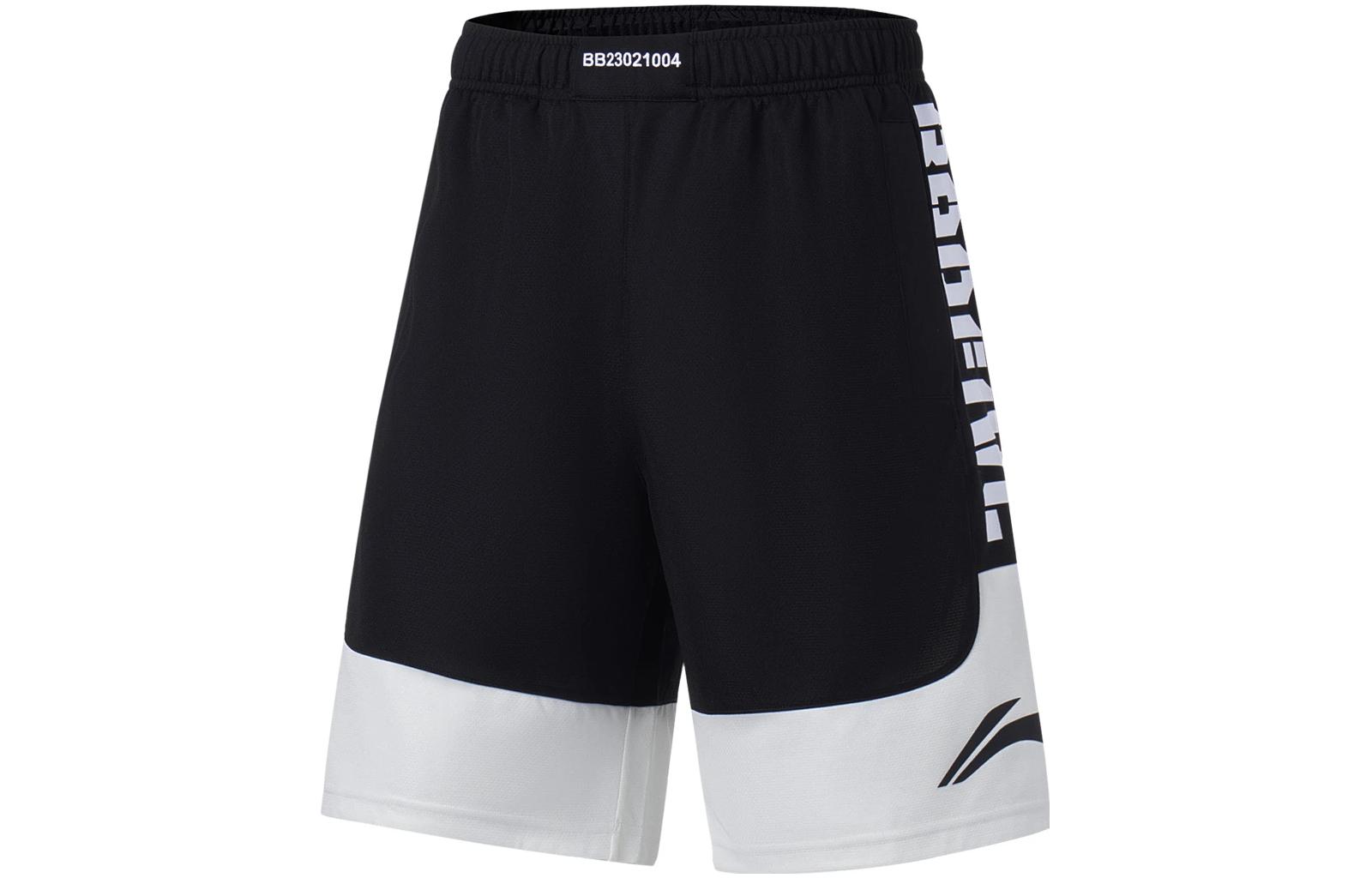 Li Ning Sports Shorts Men’s Black Ivory Moderate