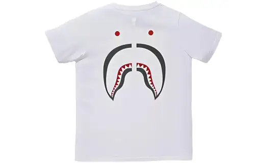 A BATHING APE Shark Series T Shirts Women's Crew Neck Moderate Straight Fit