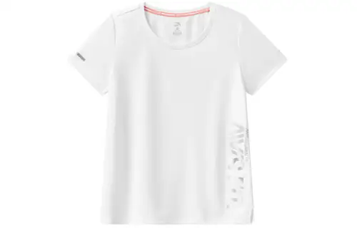 ANTA Variety Training Collection T Shirts Women's White Crew Neck Moderate Straight Fit