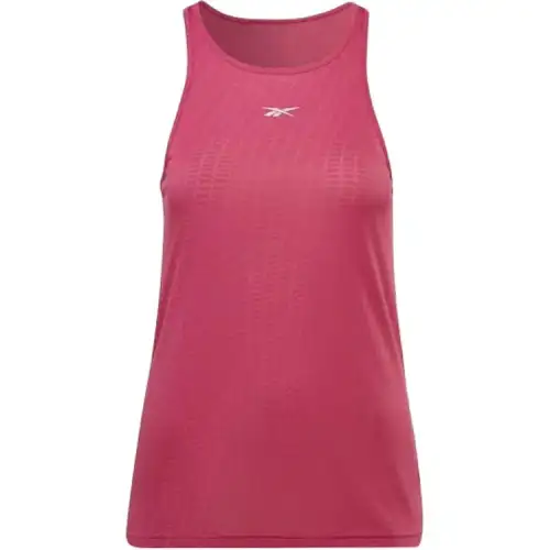 Reebok Tank Tops Women's Pink Crew Neck Moderate Other