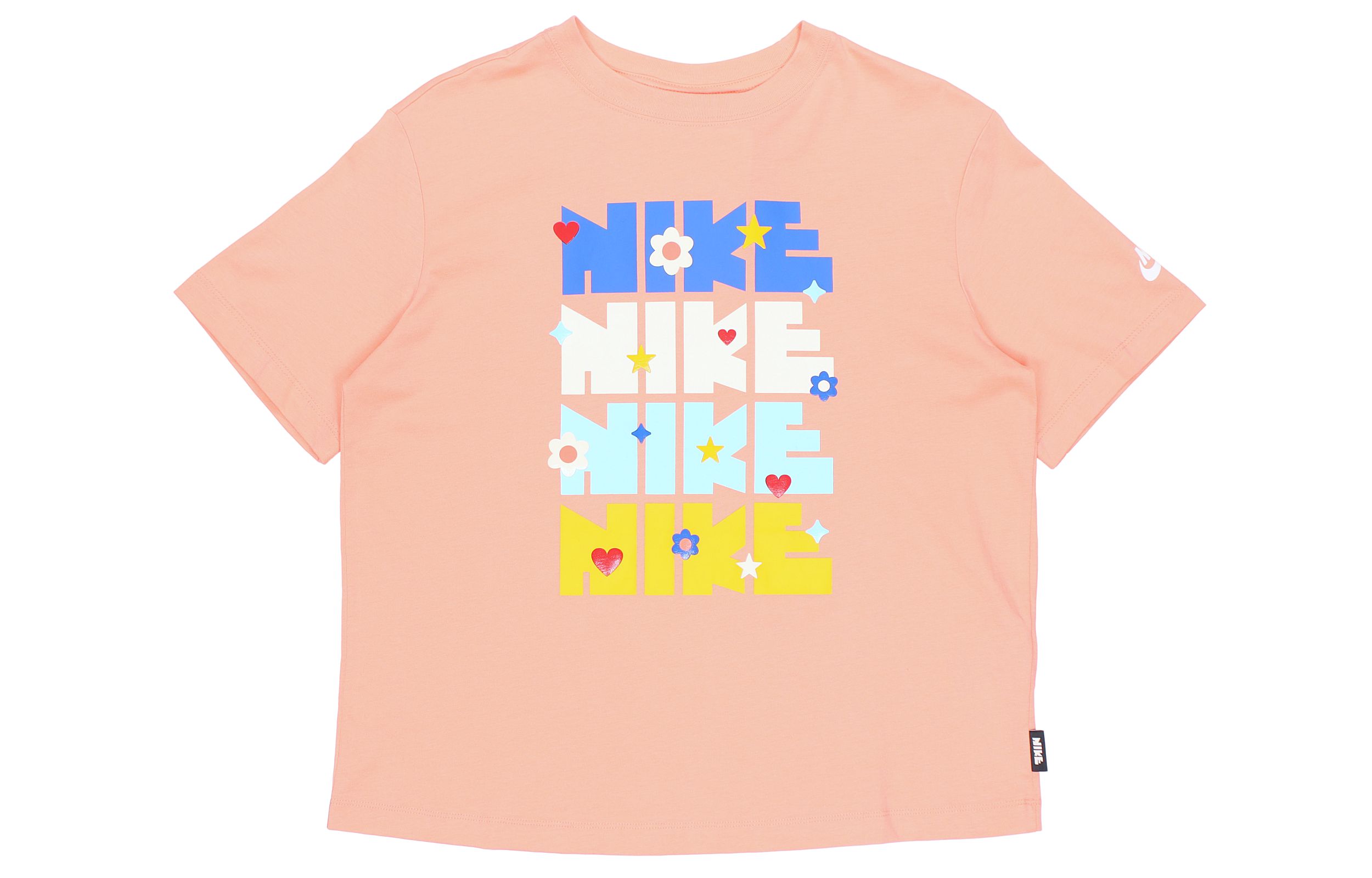 Женская футболка Nike Nsw Essntl Ss Top T (розовый) — фото 1