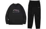 Li Ning Sweatshirt Sets Men's Crew Neck Thickened