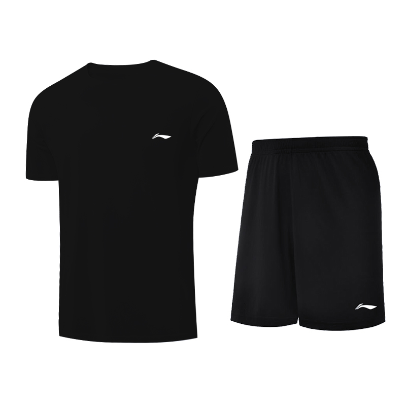 Li Ning Casual Sportswear Two Piece Set Men’s Black