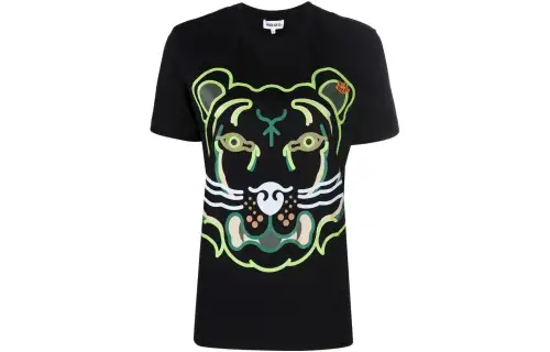 KENZO T Shirts Women's Black Crew Neck Moderate