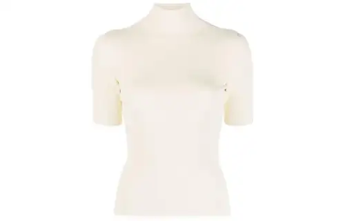 OFF WHITE T Shirts Women's White Turtleneck Moderate Other